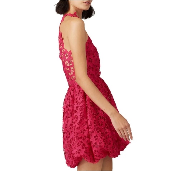Saylor Pink Amari Lace Mini Dress Size Small - Picture 4 of 16